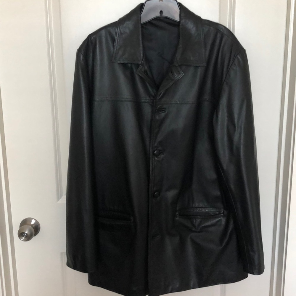 Men’s Black Leather Jacket